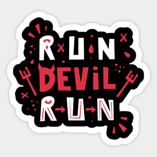 Run Devil Run Sticker